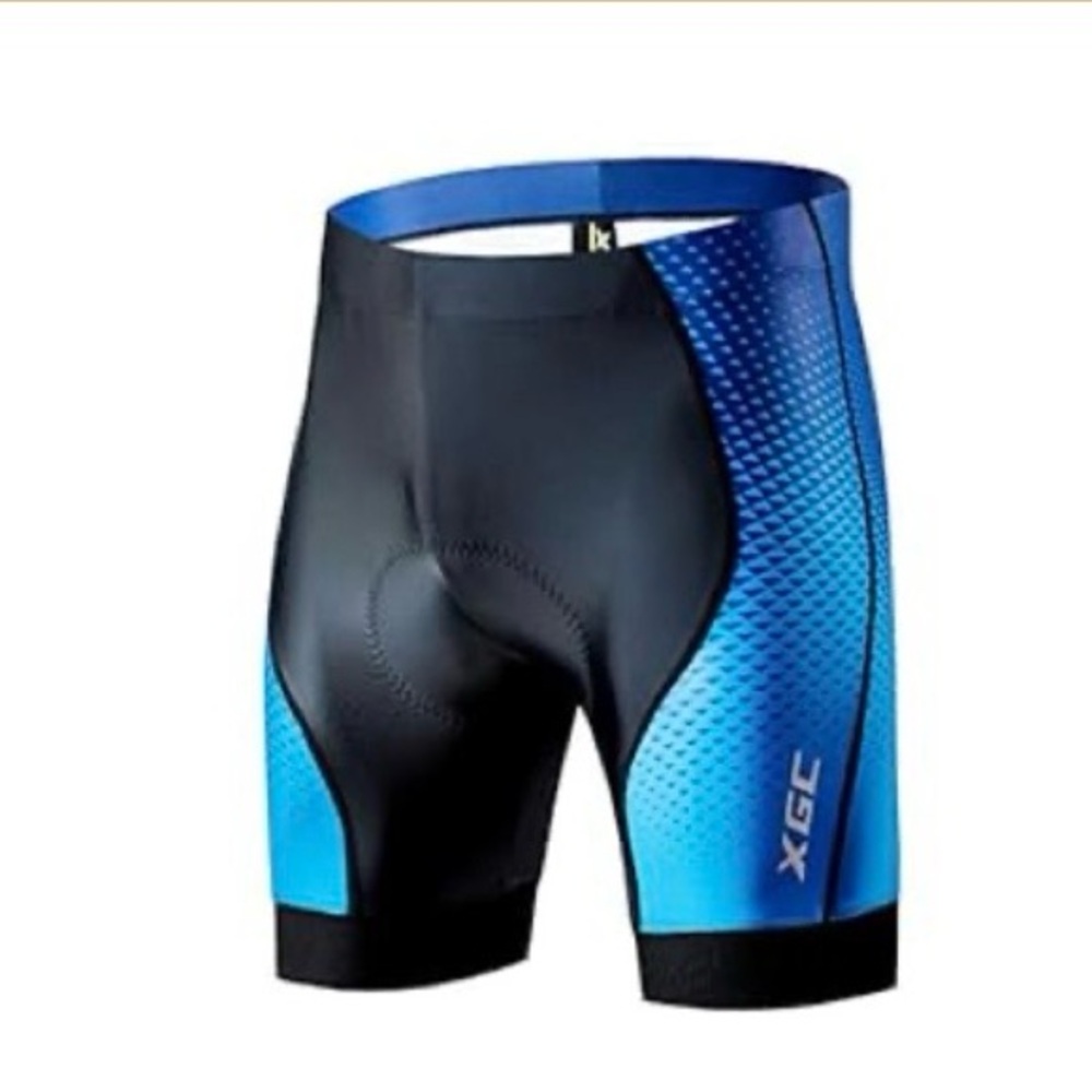 Men’s Blue/Black XGC Cycling Shorts With 4D Padding Size XL NWT